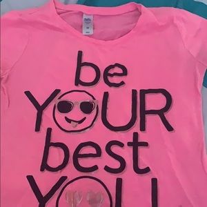 A pink shirt for young girls
